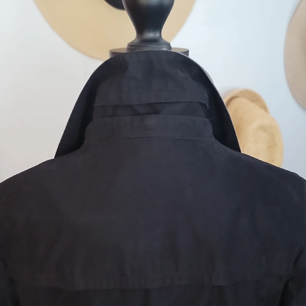 Jones New York Black Trench Coat with Belt - Picture 9 of 14